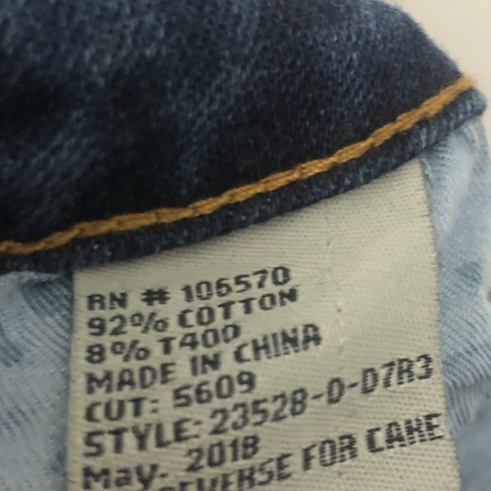Tractr Jeans Distressed Blue Wash Raw Edge Straight Leg Size 14 - Picture 11 of 13